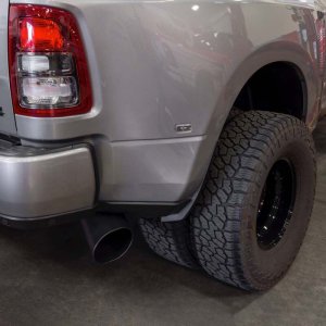 RAM 3500 Performance Exhaust - Banks Power - Monster Exhaust System 5-inch 409SS Single Exit, Black SideKick Tip - Black - `19-`23
